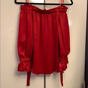 Silk off the shoulder